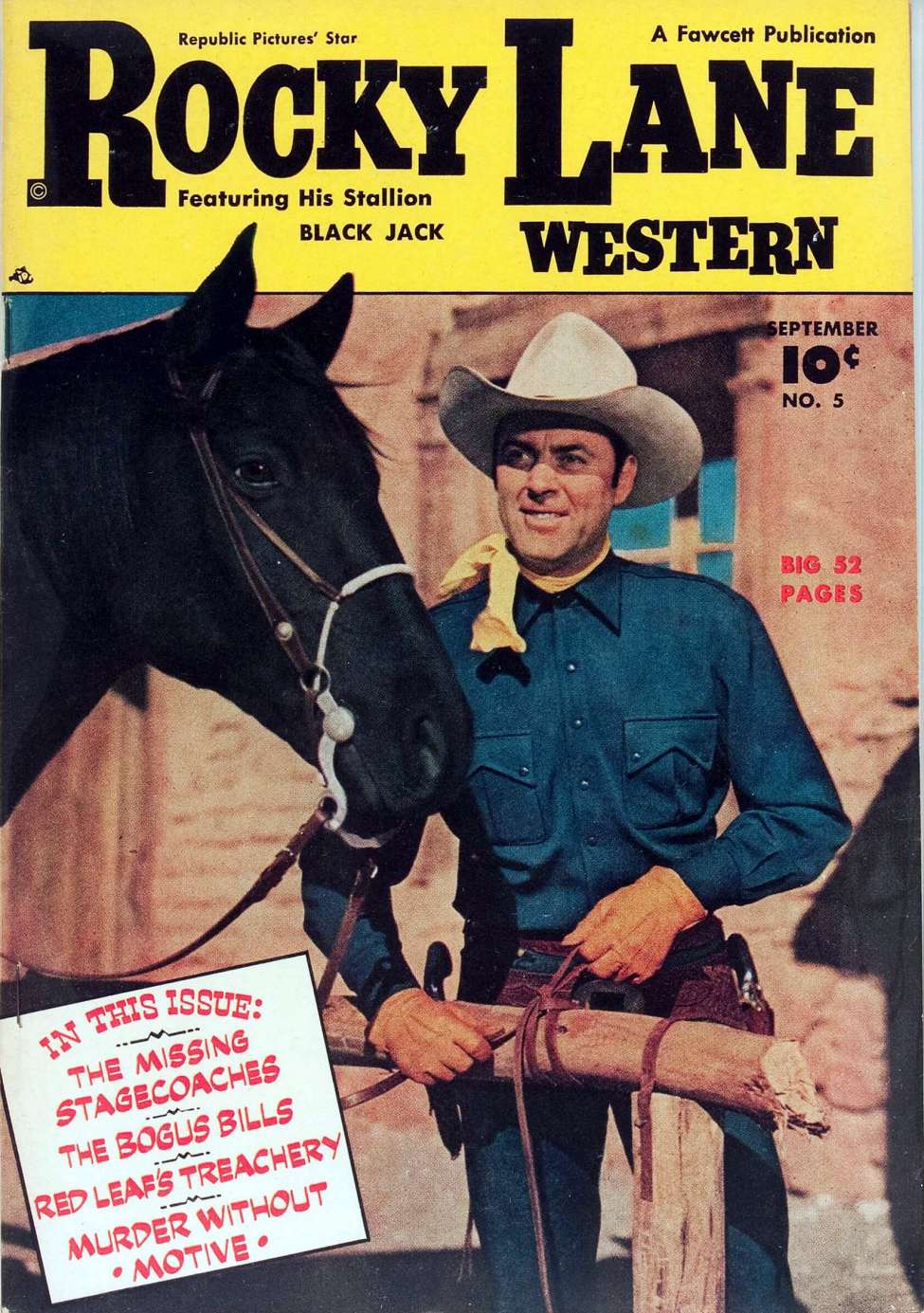 Comic Book Cover For Rocky Lane Western 5