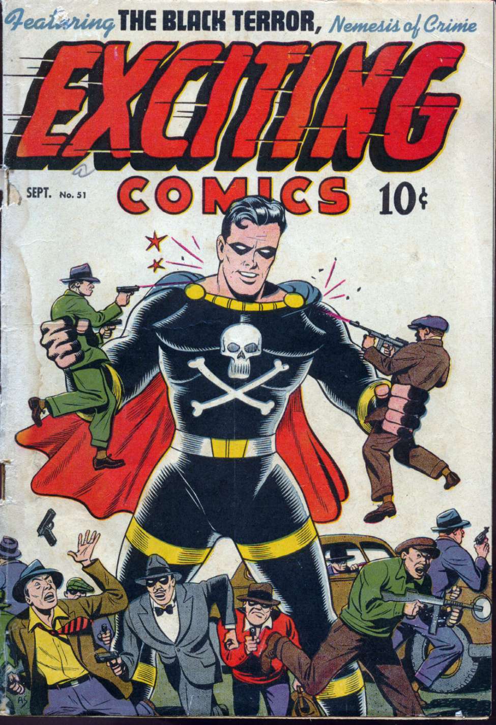 Comic Book Cover For Exciting Comics 51