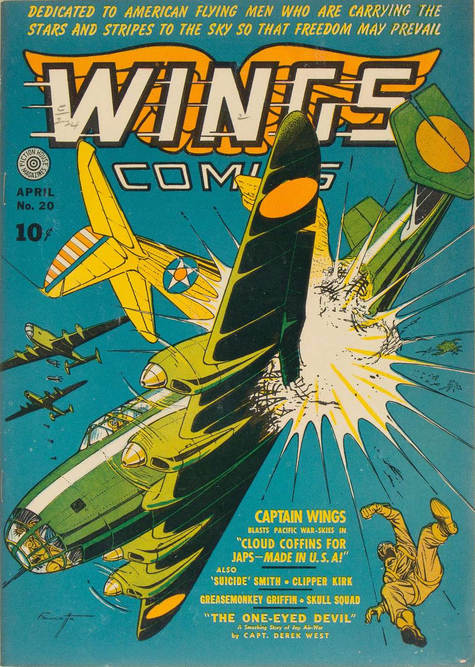 Comic Book Cover For Wings Comics 20 - Version 2