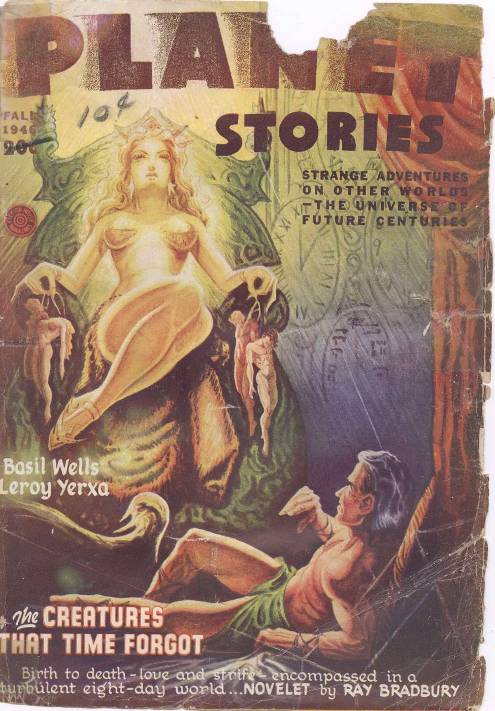 Comic Book Cover For Planet Stories v3 4 - The Creatures That Time Forgot - Ray Bradbury