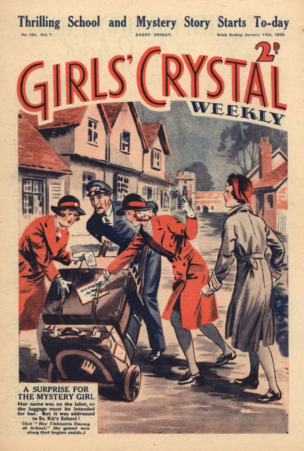 Book Cover For Girls' Crystal 169 - Her Unknown Enemy at School