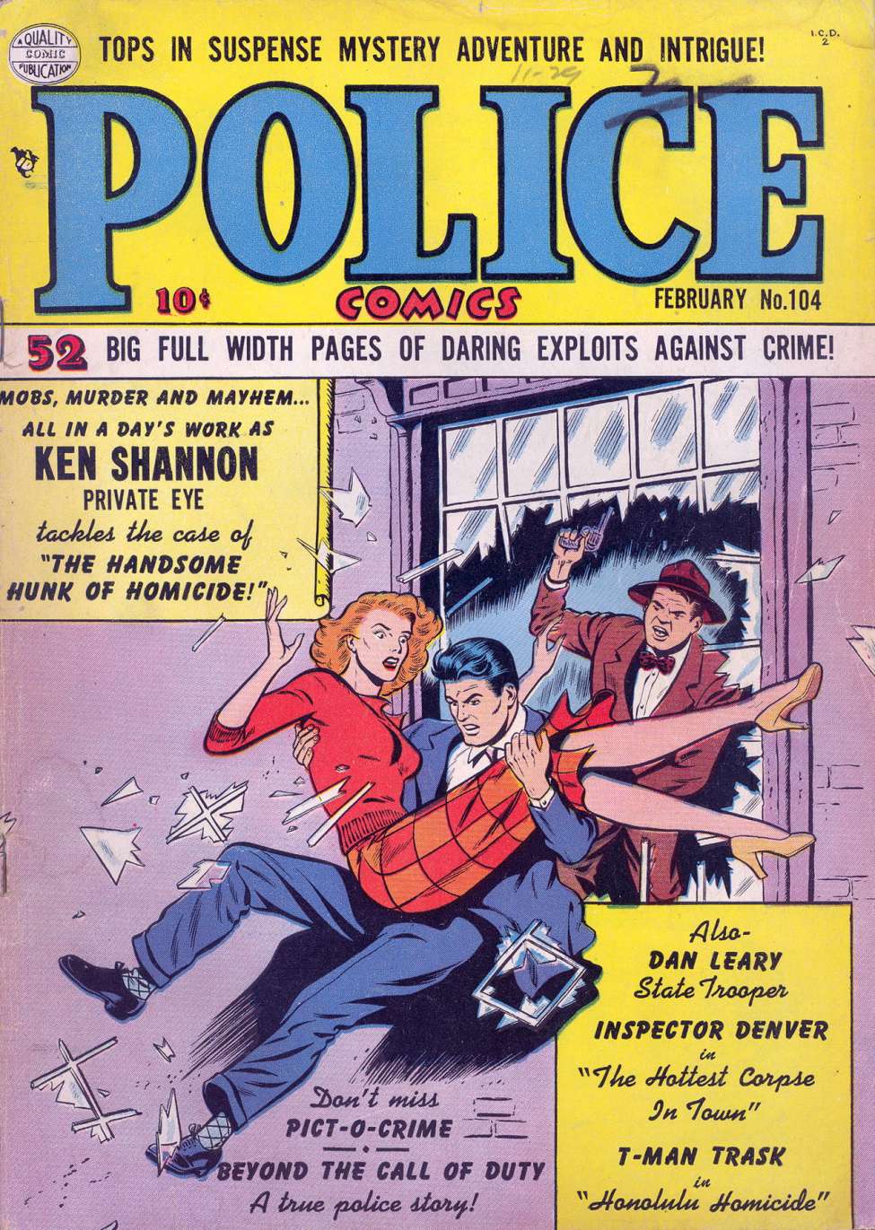Book Cover For Police Comics 104
