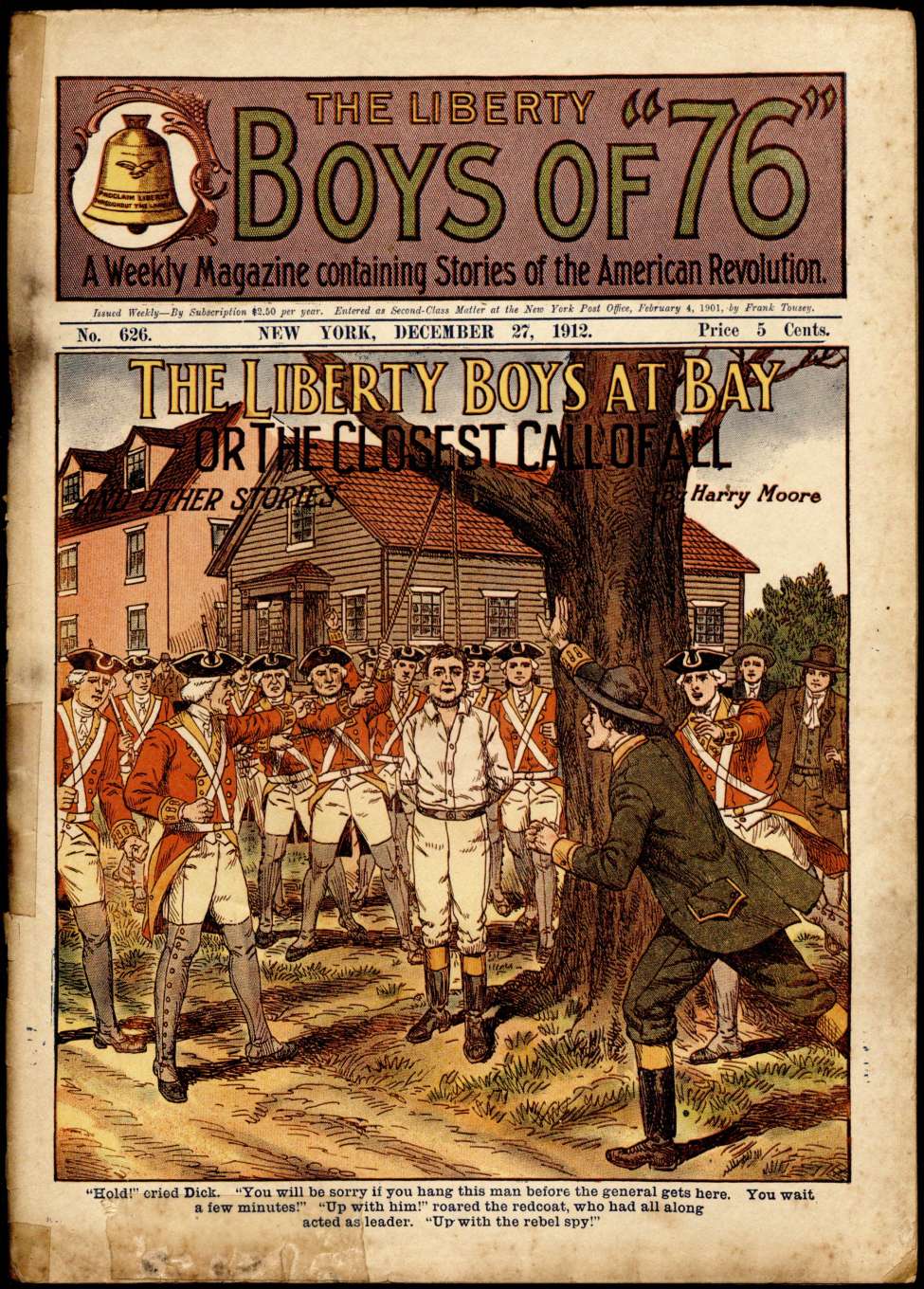 Book Cover For The Liberty Boys of 76 626 - The Liberty Boys at Bay
