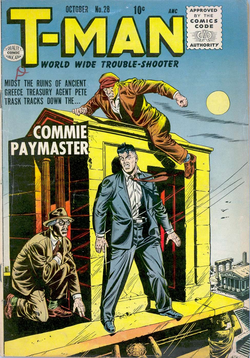 Comic Book Cover For T-Man 28