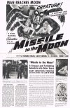 Cover For Missile To The Moon Pressbook