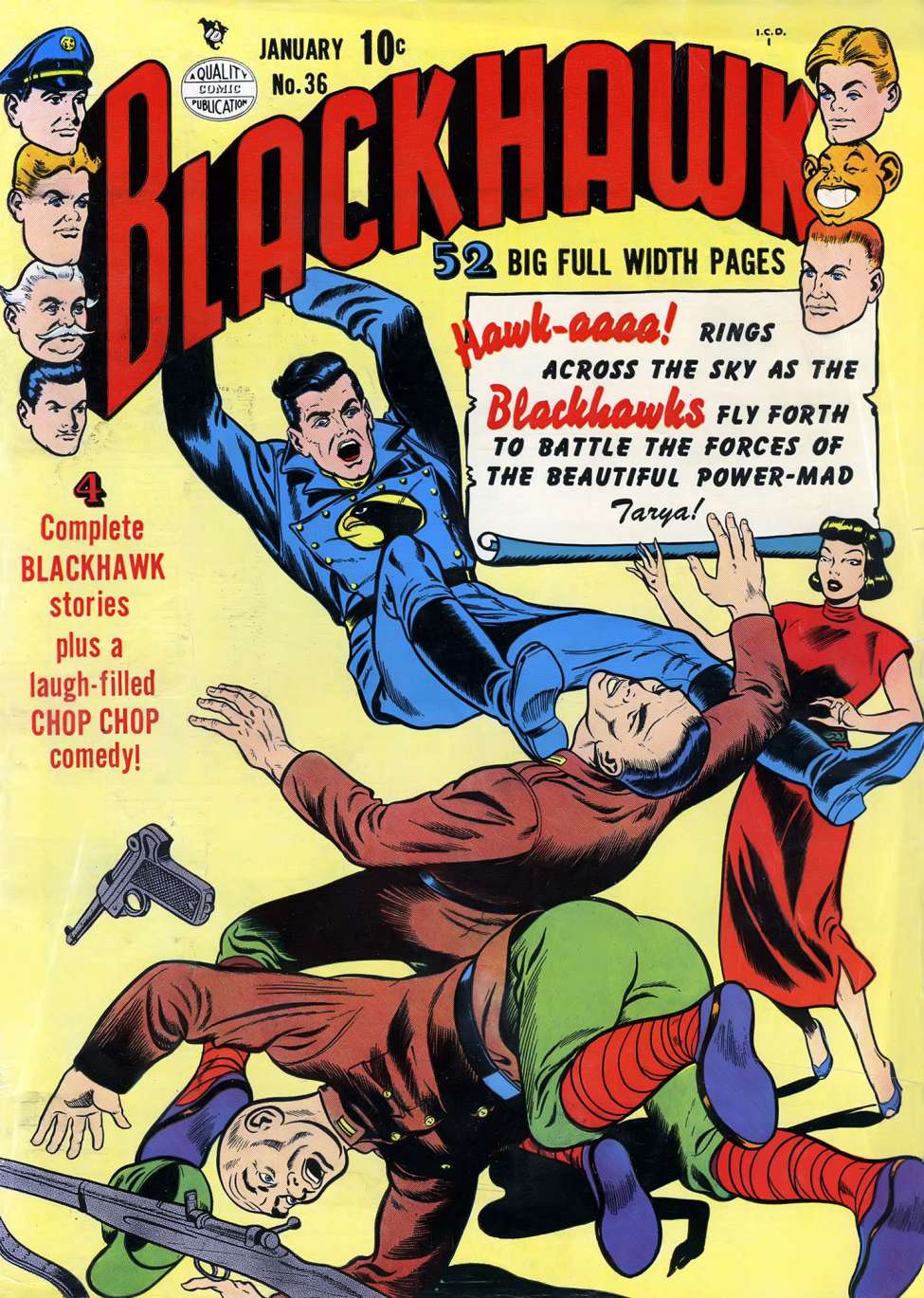 Comic Book Cover For Blackhawk 36