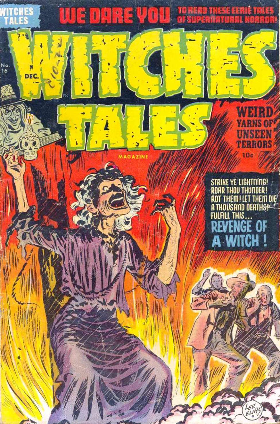 Comic Book Cover For Witches Tales 16