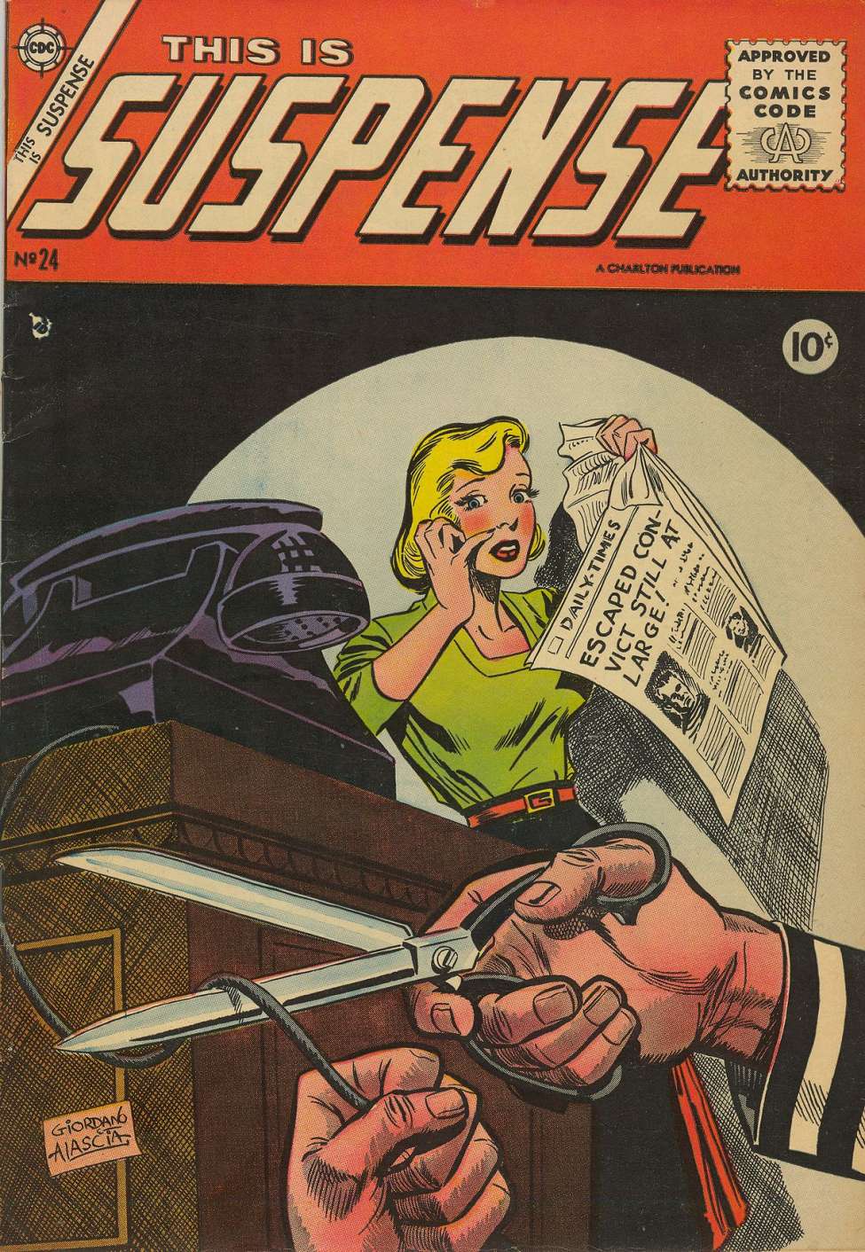 Comic Book Cover For This Is Suspense 24