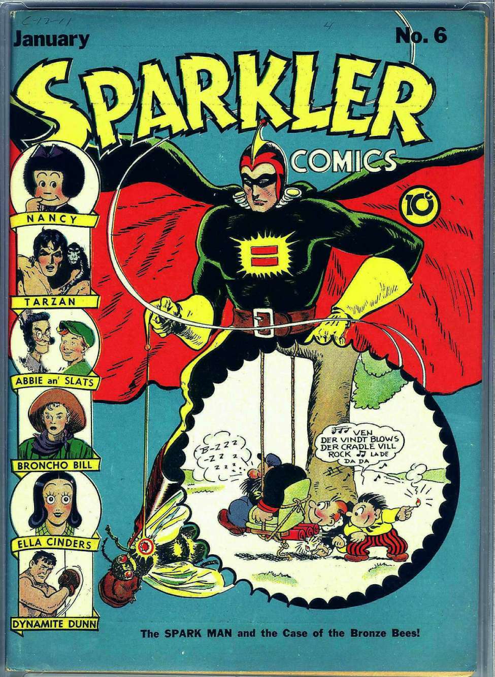 Comic Book Cover For Sparkler Comics 6