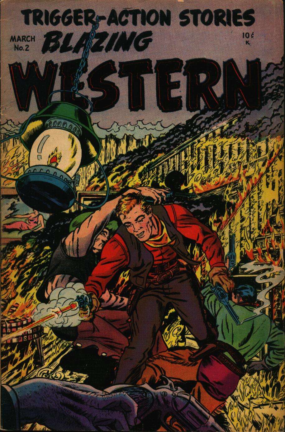 Comic Book Cover For Blazing Western 2