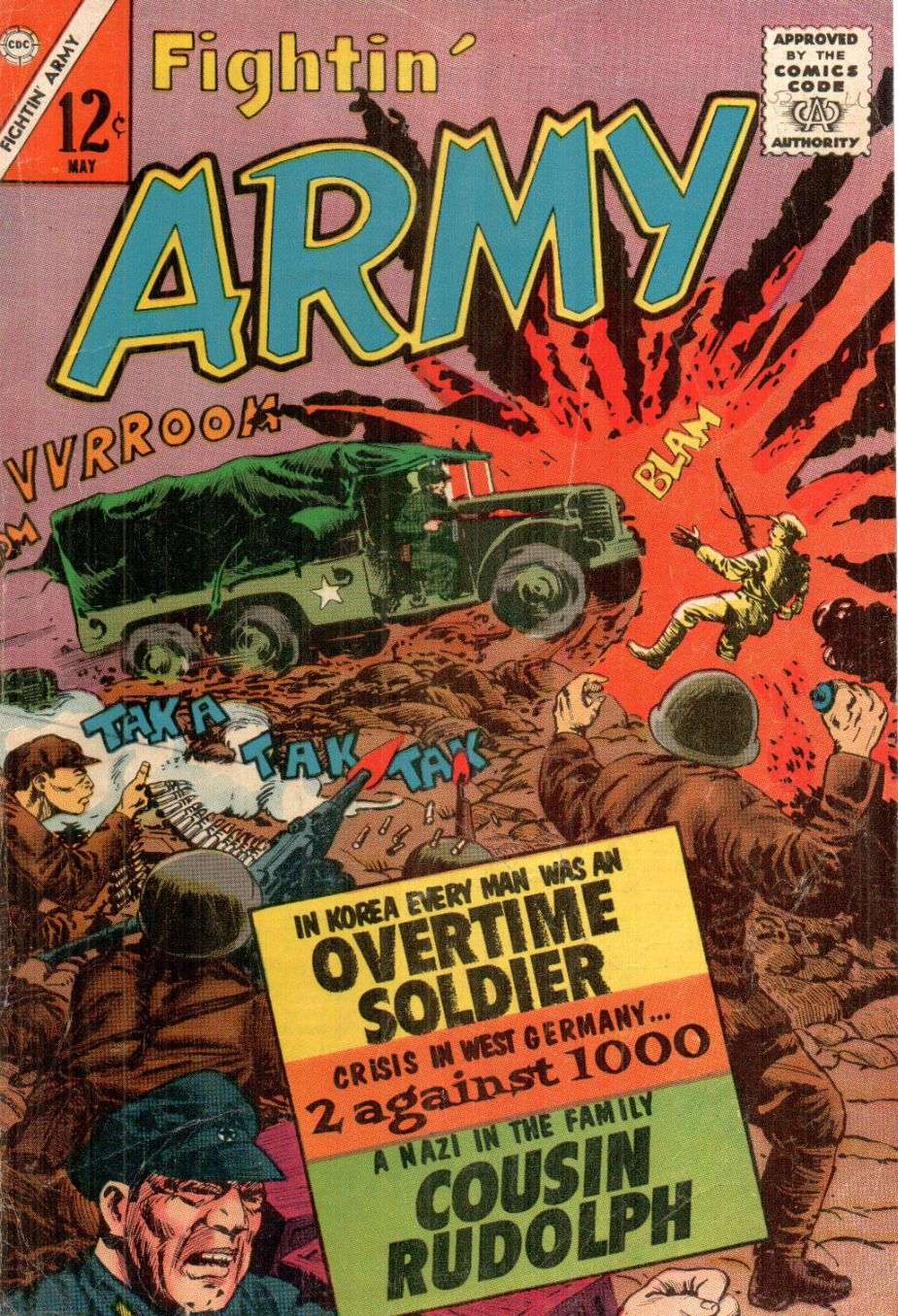 Comic Book Cover For Fightin' Army 52