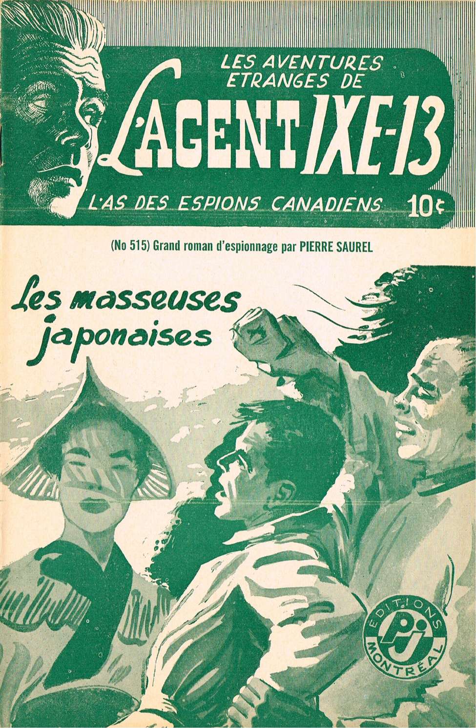 Book Cover For L'Agent IXE-13 v2 515 - Les masseuses japonaises
