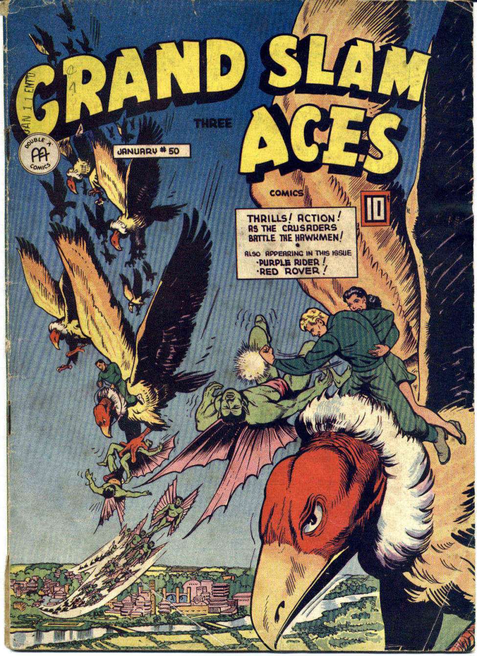 Comic Book Cover For Grand Slam Three Aces 50