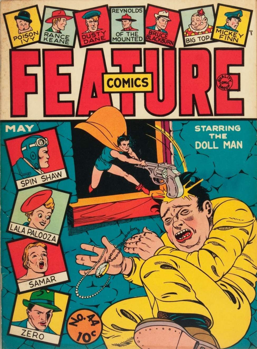 Comic Book Cover For Feature Comics 44