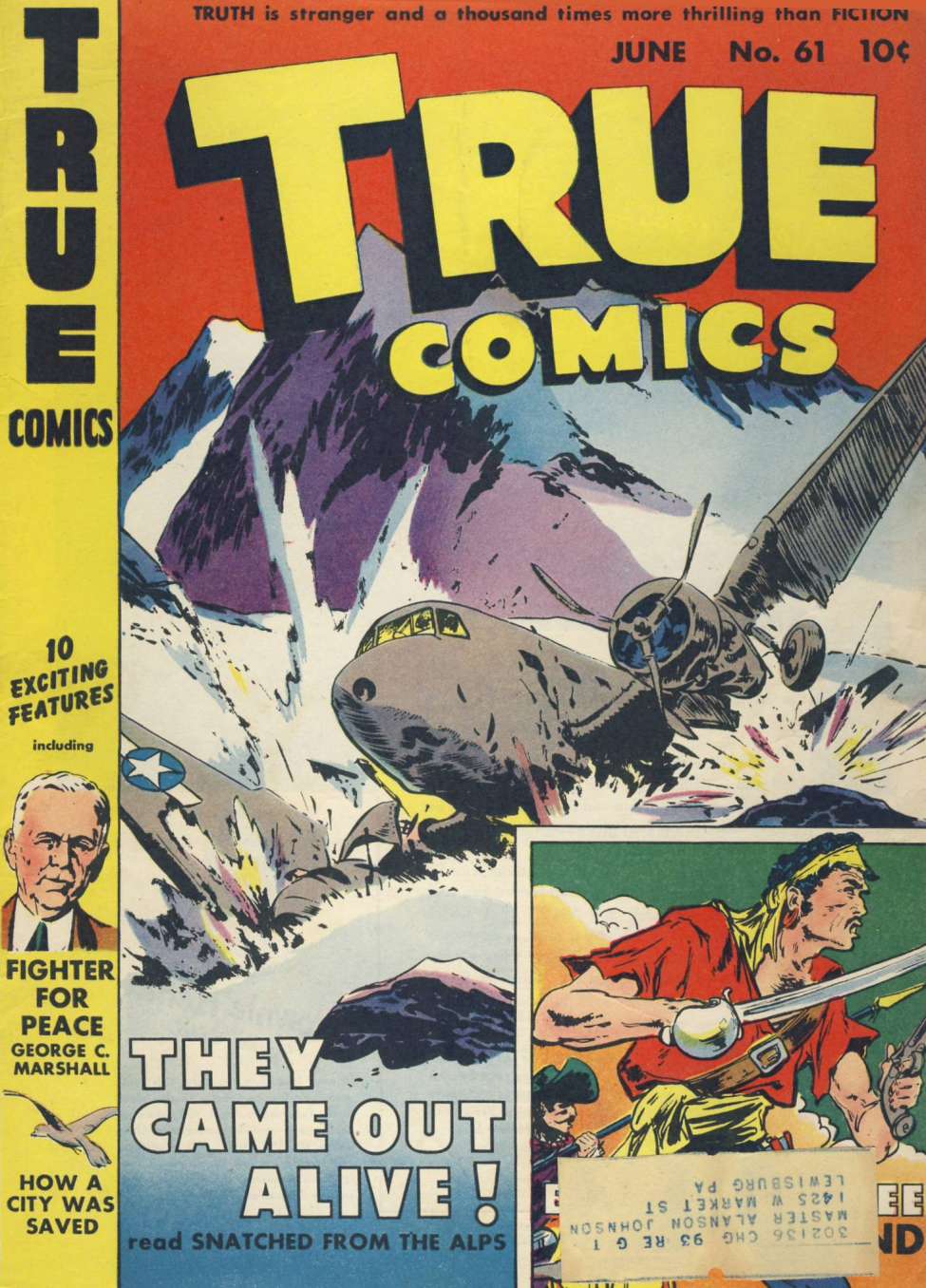 Comic Book Cover For True Comics 61