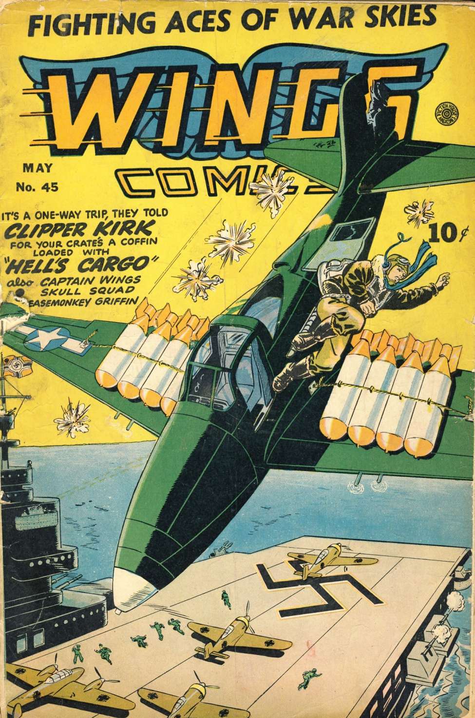 Comic Book Cover For Wings Comics 45