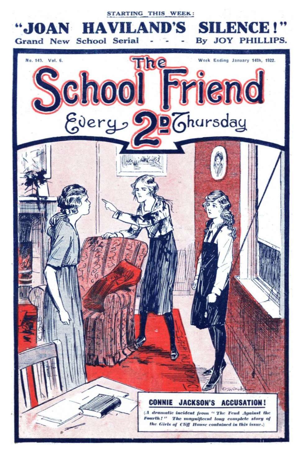 Comic Book Cover For The School Friend 140