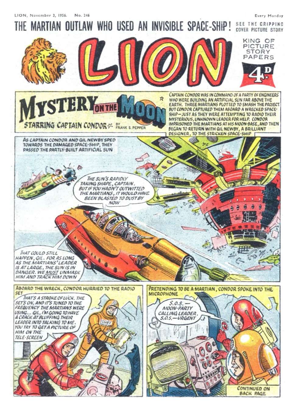 Comic Book Cover For Lion 246
