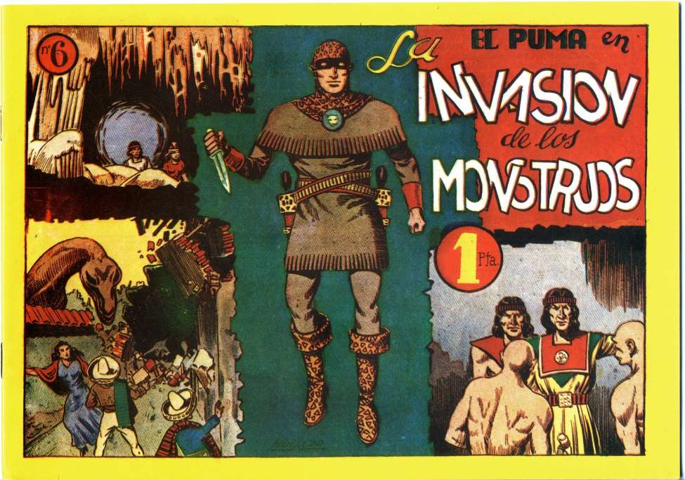 Comic Book Cover For El Puma 6 - La Invasion De Los Monstruos