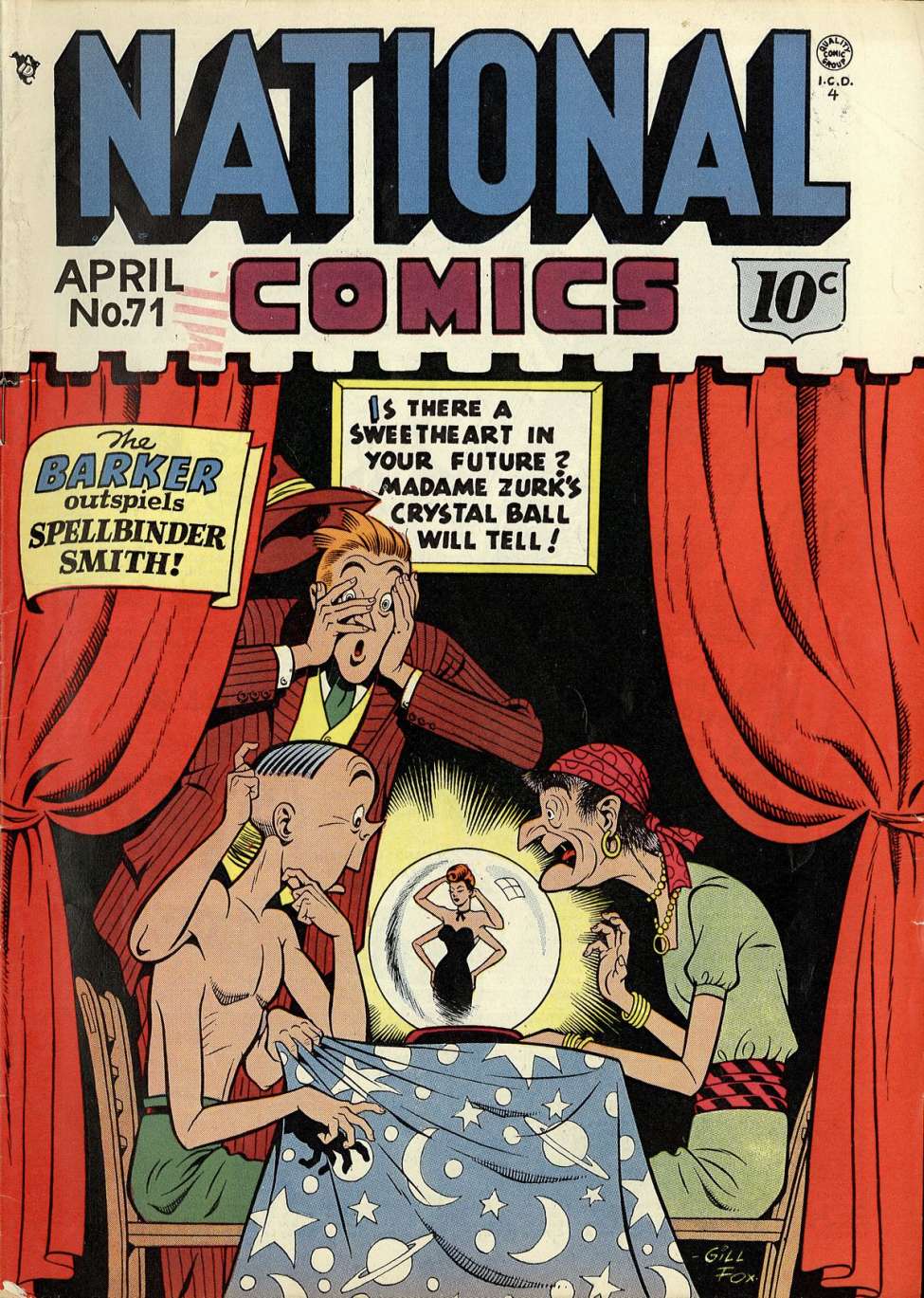 Comic Book Cover For National Comics 71
