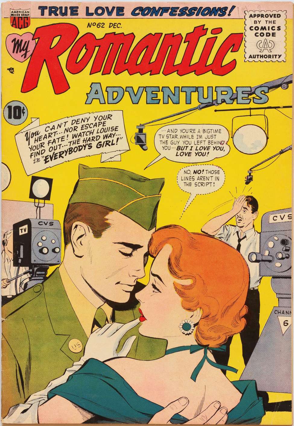 Comic Book Cover For Romantic Adventures 62