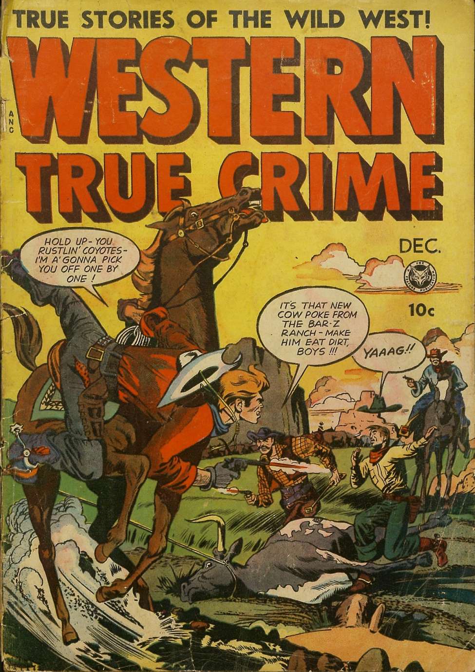 Comic Book Cover For Western True Crime 3
