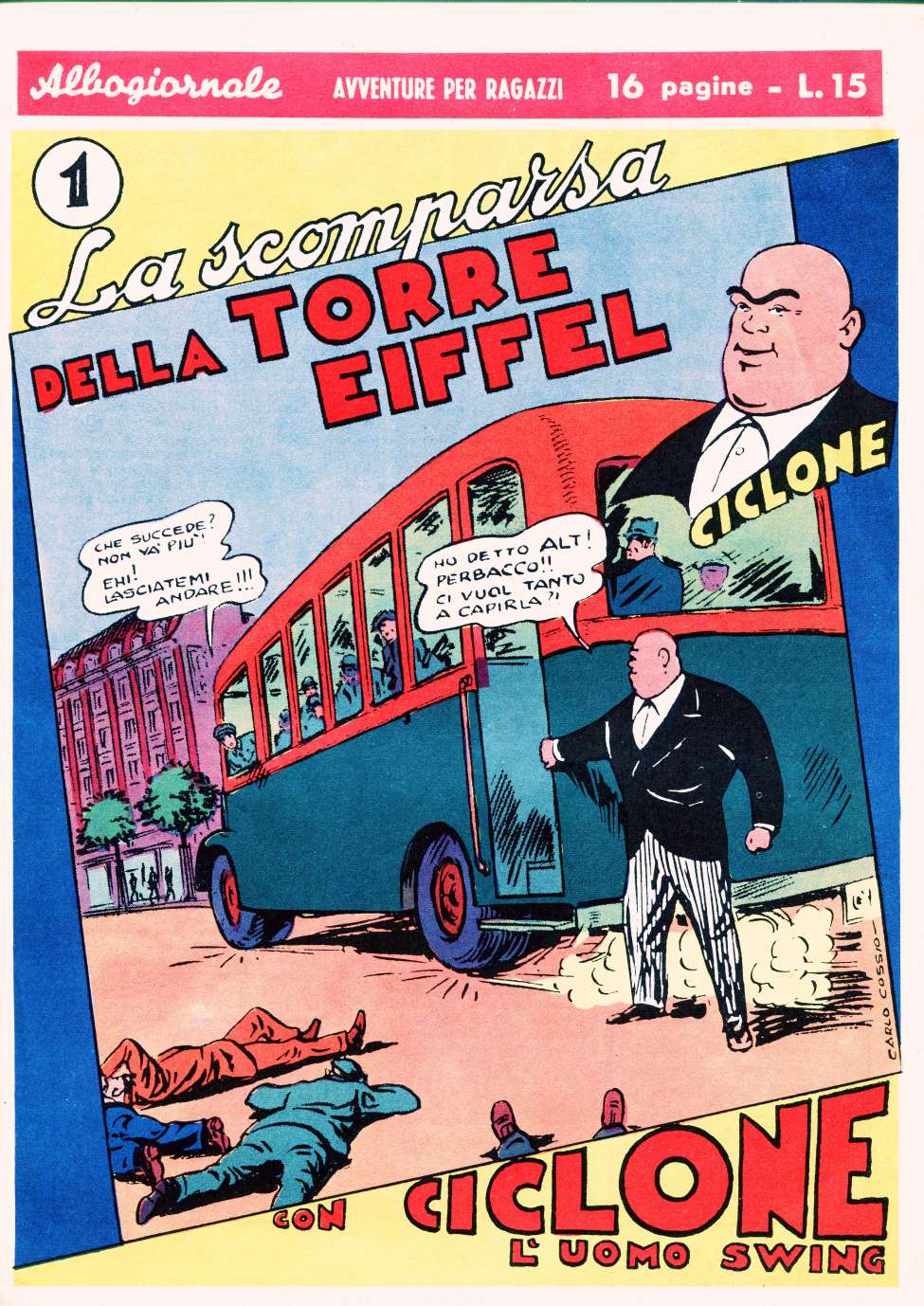 Comic Book Cover For Ciclone 1 - La Scomparsa Della Torre Eiffel