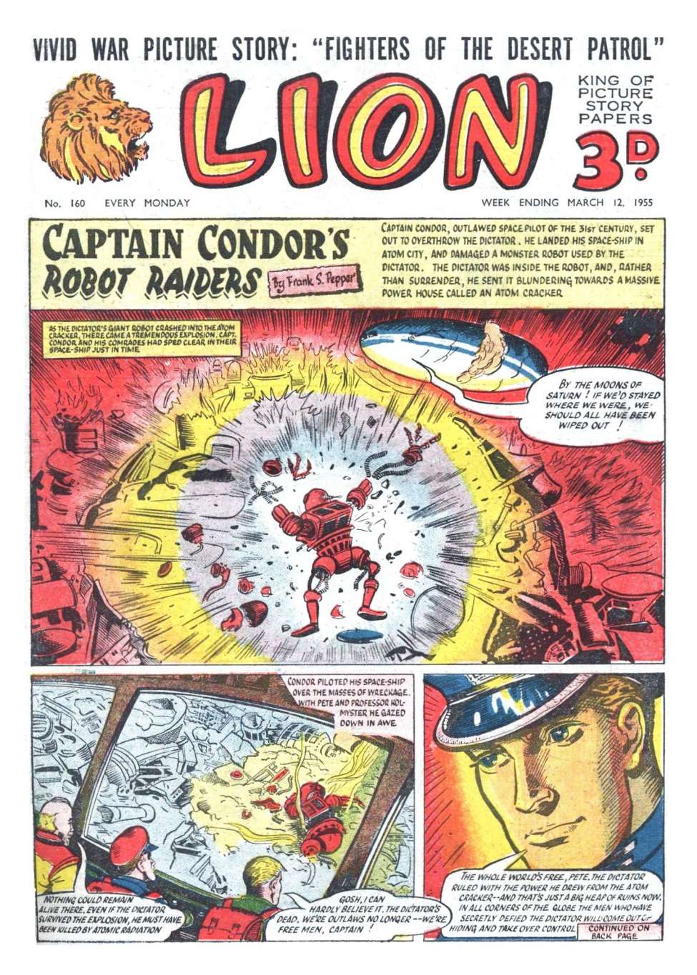 Comic Book Cover For Lion 160