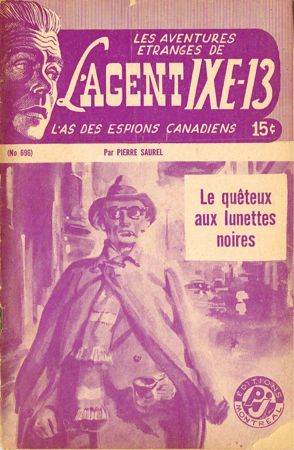 Book Cover For L'Agent IXE-13 v2 696 - Le quêteux aux lunettes noires
