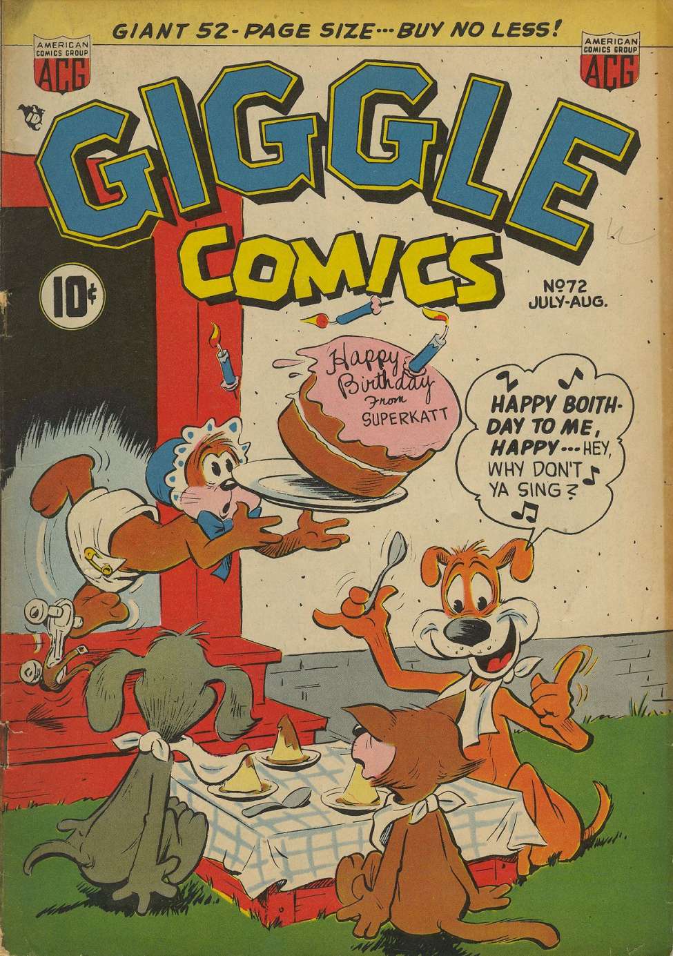 Comic Book Cover For Giggle Comics 72