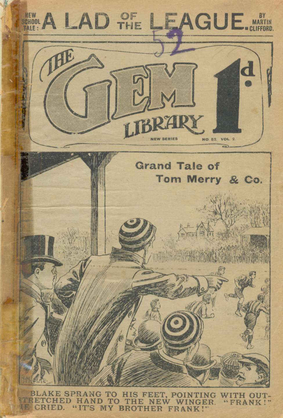 Book Cover For The Gem v2 52 - A Lad of the League