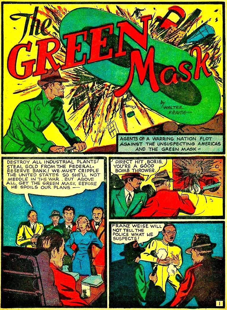 Book Cover For Green Mask Mystery Men Comics Compilation Part 2