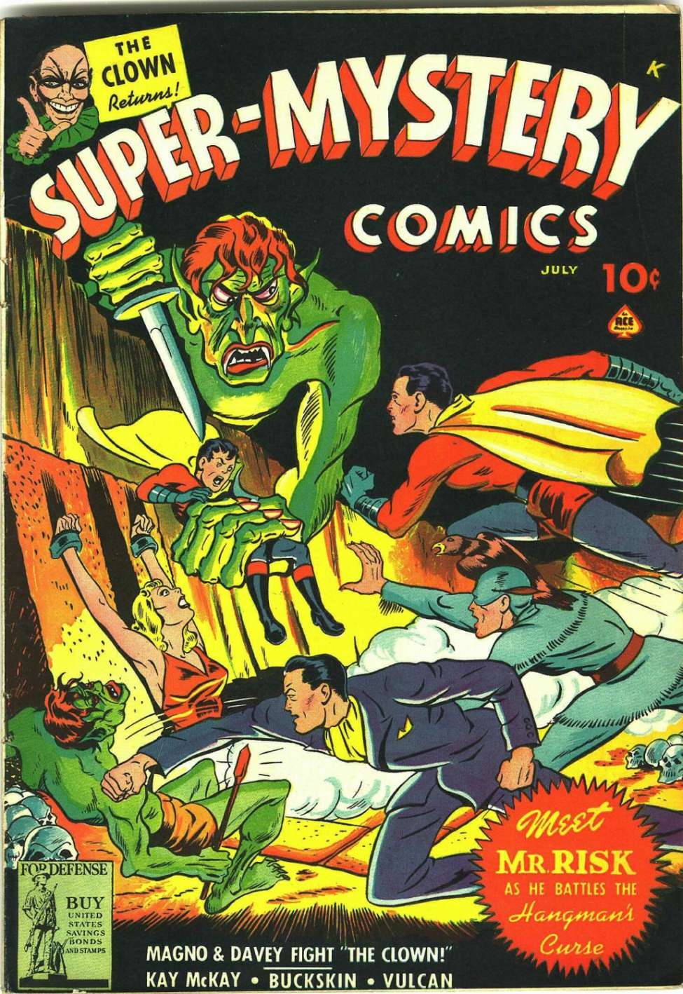 Comic Book Cover For Super-Mystery Comics v3 2 - Version 1
