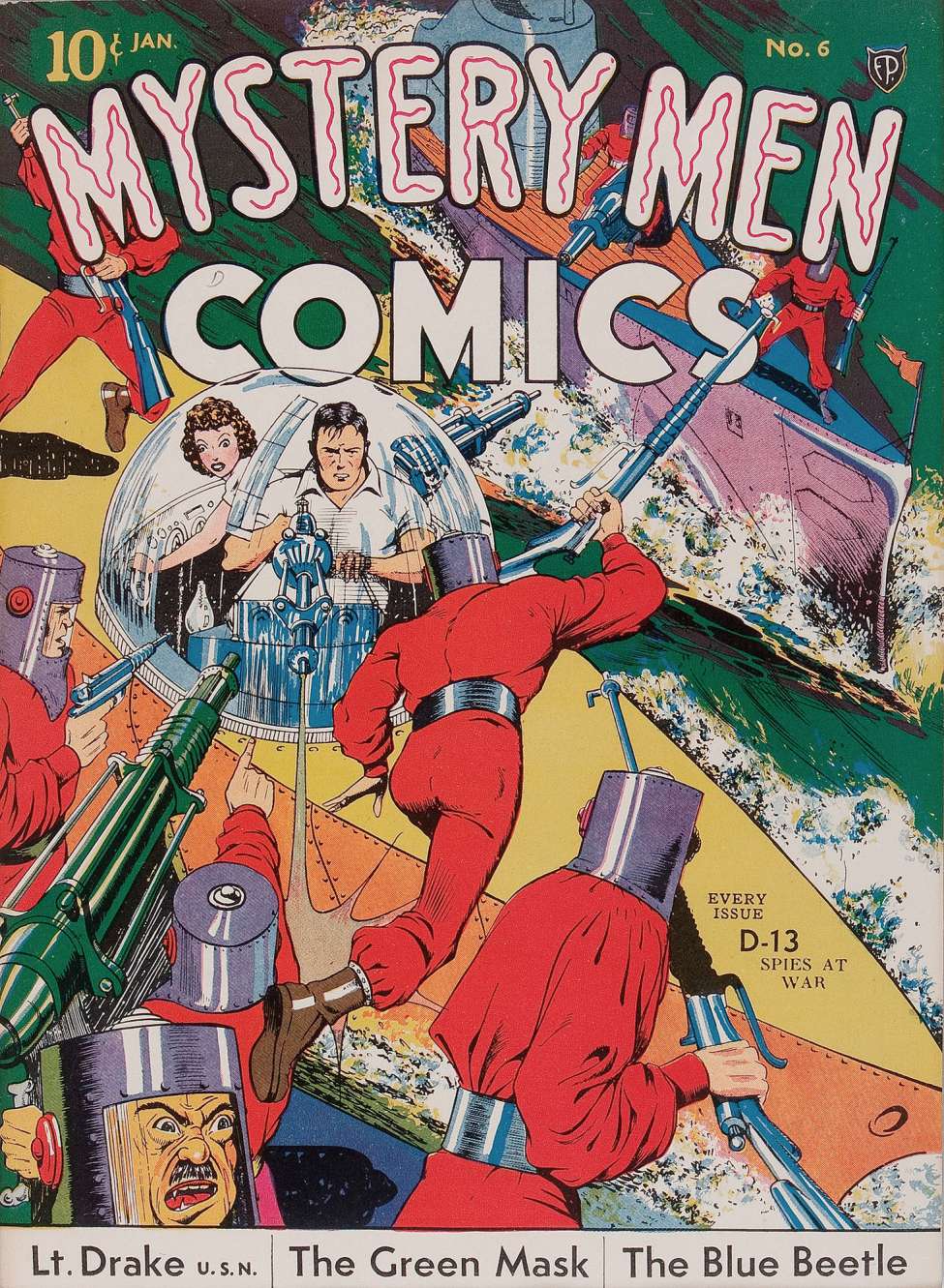 Comic Book Cover For Mystery Men Comics 6 (alt) - Version 2