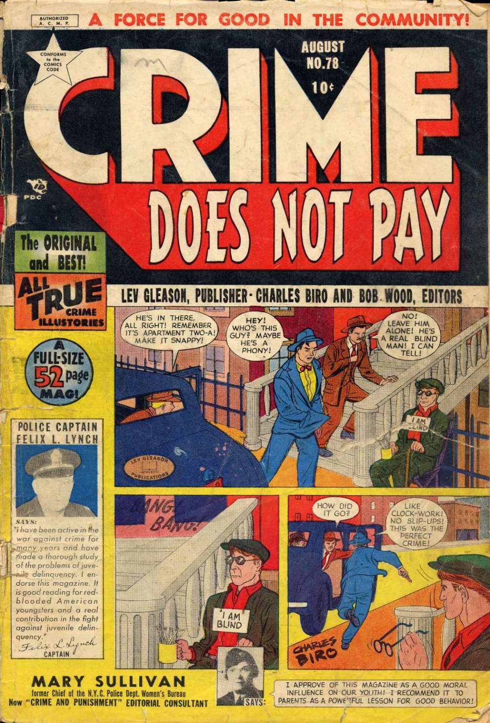 Comic Book Cover For Crime Does Not Pay 78