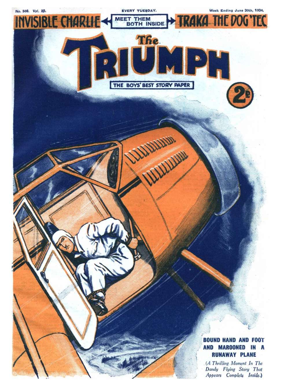 Comic Book Cover For The Triumph 506