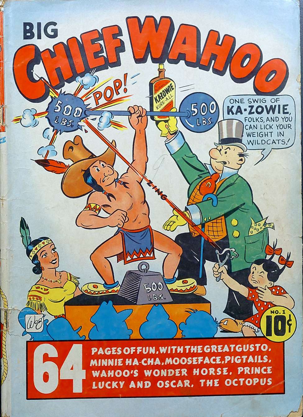 Comic Book Cover For Big Chief Wahoo 1