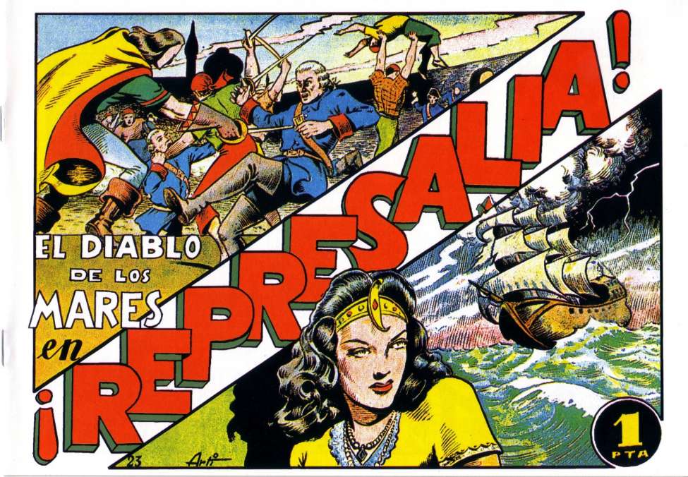 Comic Book Cover For El Diablo de los Mares 23 - Represalia