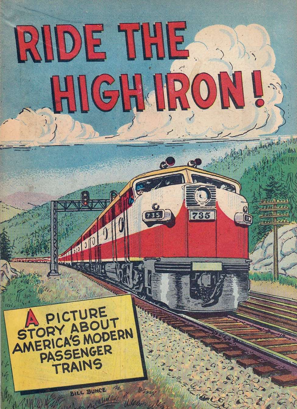 Comic Book Cover For Ride The High Iron!