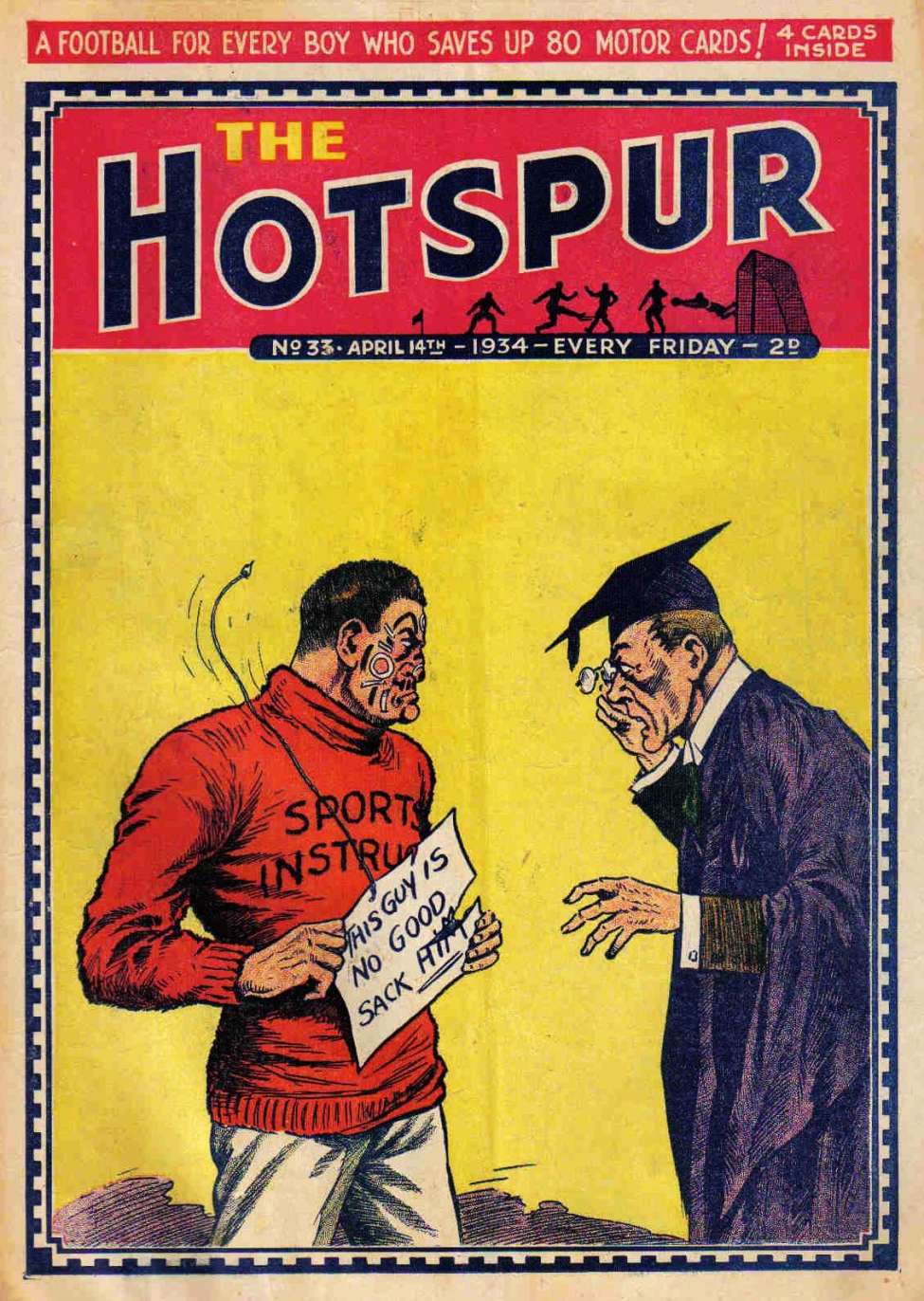 Comic Book Cover For The Hotspur 33