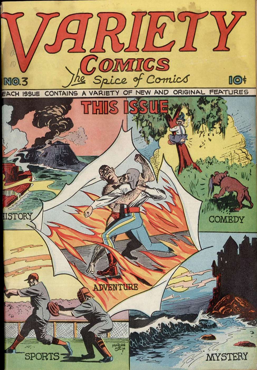Book Cover For Variety Comics 3