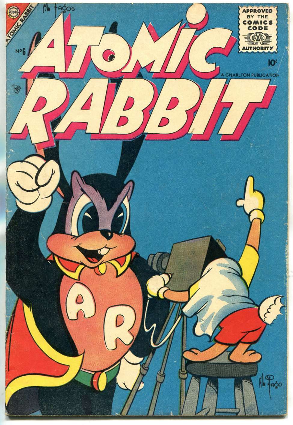 Comic Book Cover For Atomic Rabbit 6