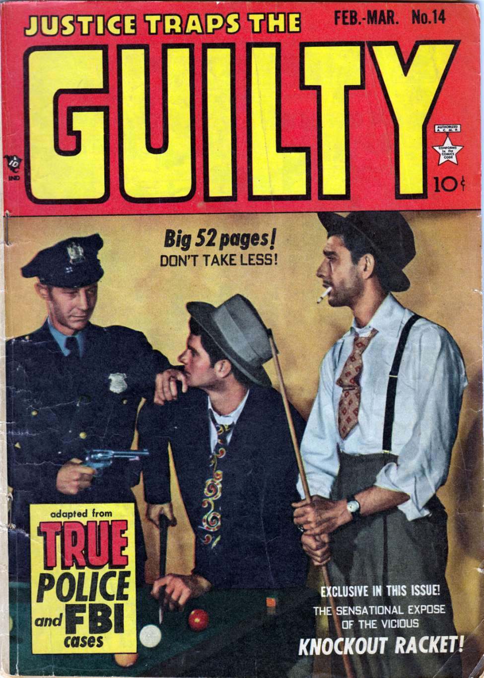 Comic Book Cover For Justice Traps the Guilty 14
