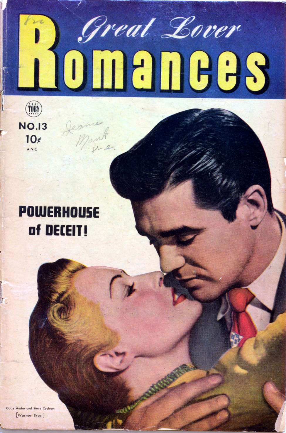 Comic Book Cover For Great Lover Romances 13