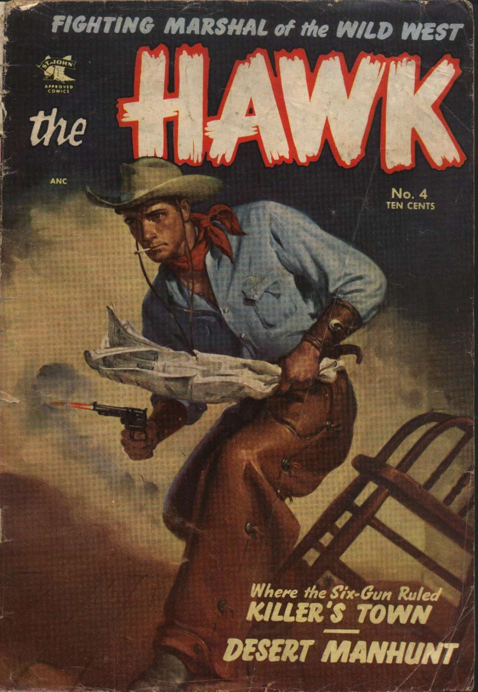 Comic Book Cover For The Hawk 4