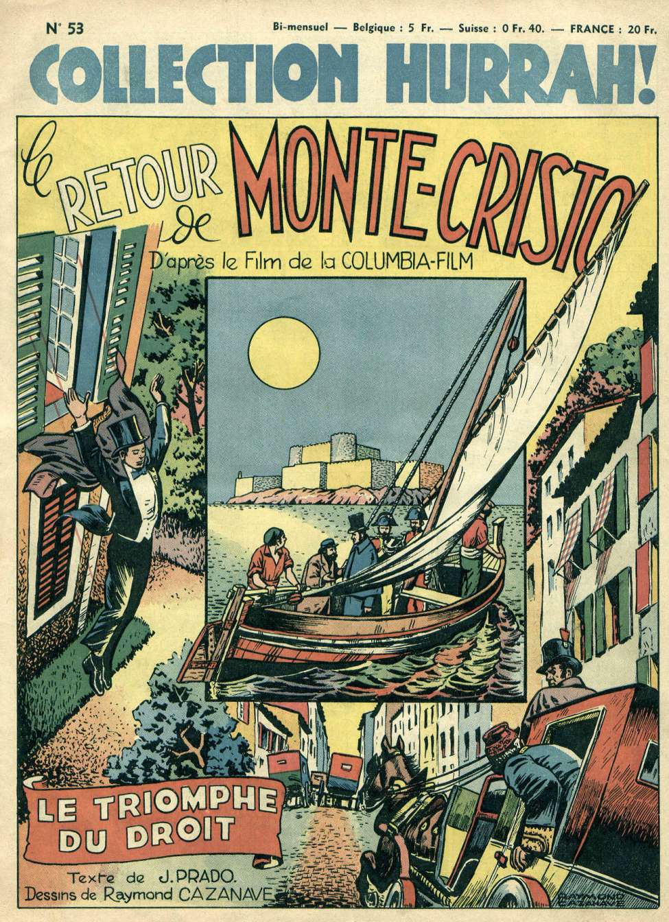Book Cover For Collection Hurrah - 53 - Le Retour de Monte Cristo