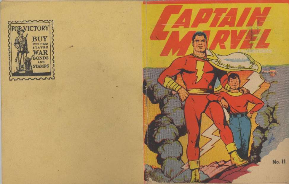 Comic Book Cover For Mighty Midget Comics - Captain Marvel Adventures - Version 1