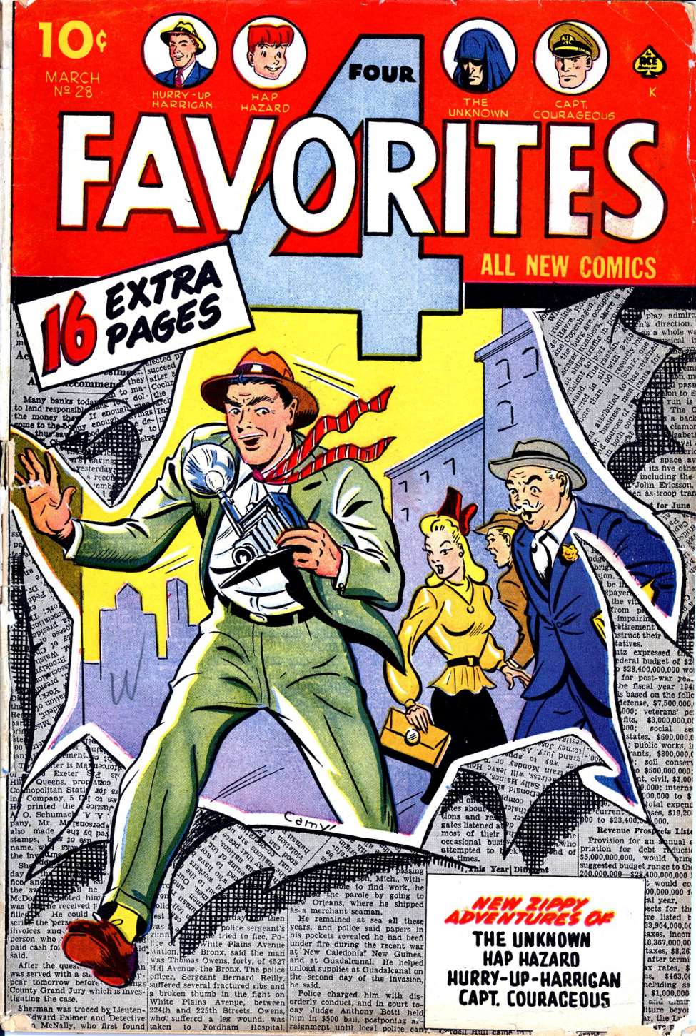Comic Book Cover For Four Favorites 28 (alt) - Version 2