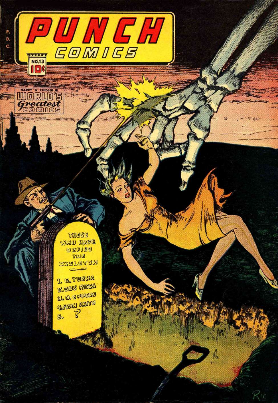 Comic Book Cover For Punch Comics 13