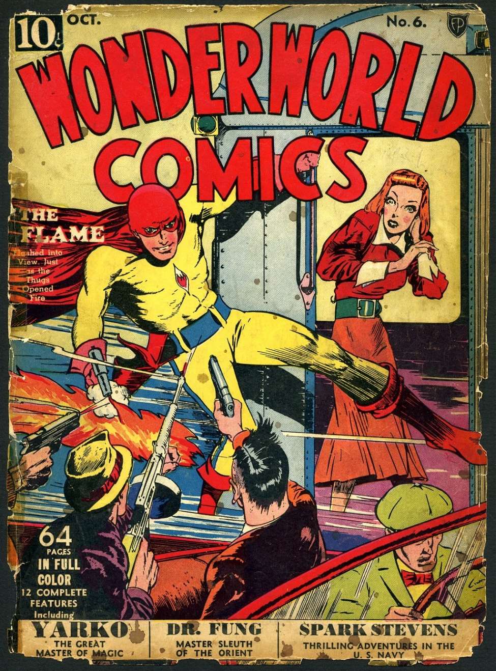Comic Book Cover For Wonderworld Comics 6